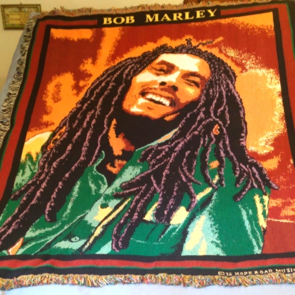 Bob Marley throw blanket/wall hanging,Rare,Vintage but new/old store stock
